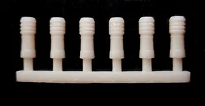 TD06 6x belüftete Schornsteintöpfe 3D gedruckt Spur O Modelleisenbahn Landschaft - Bild 1 von 4
