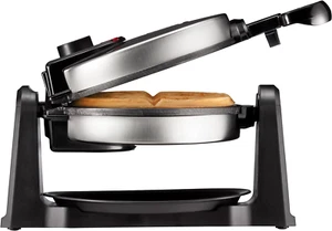 Rotating Belgian Waffle Maker, 180° Flip Iron W/ Non-Stick Plates, Adjustable Ti - Picture 1 of 9