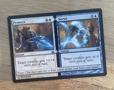 MTG 2013 NM Protect Serve X4 Dragon's Maze CCG House Magic Ryan Barger - Image 1 of 2