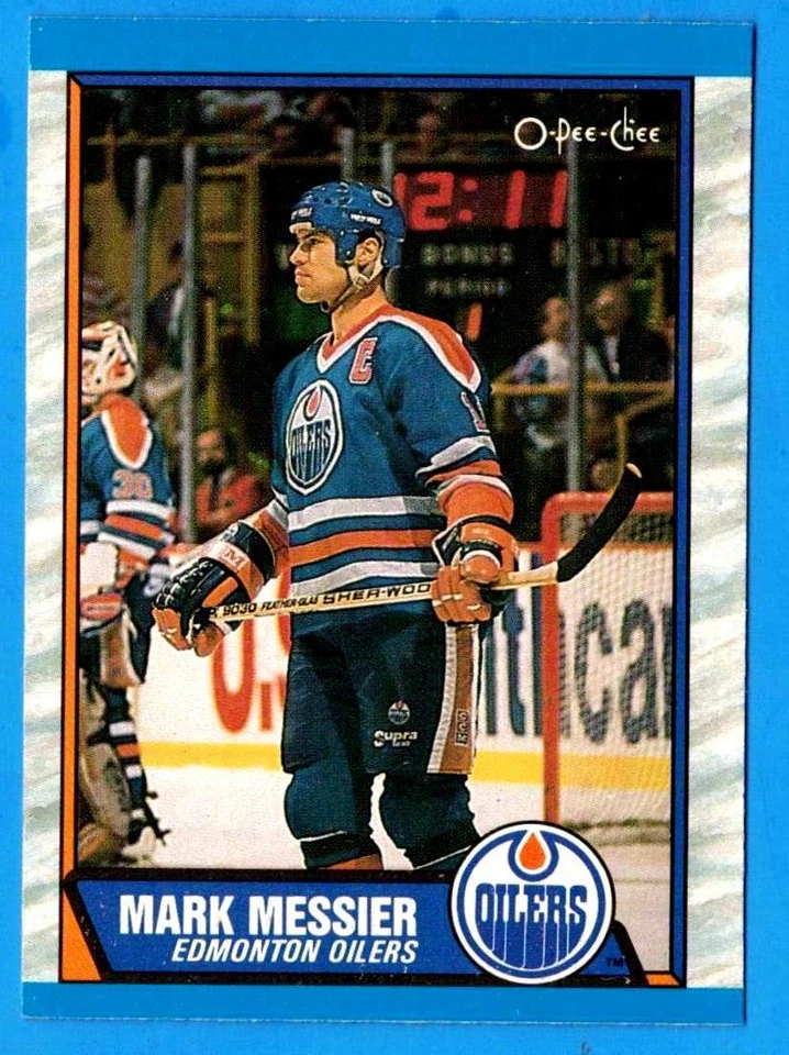 1989-90 O-Pee-Chee MARK MESSIER  (ex-mt)  Edmonton Oilers - Image 1 of 1