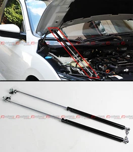 FOR 16-2021 10TH GEN HONDA CIVIC X FC DUAL HOOD DAMPER LIFT STRUT SHOCKS ROD KIT - Picture 1 of 5