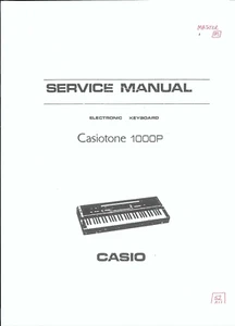 Casio Service Manual für Casiotone 1000P Copy - Picture 1 of 1