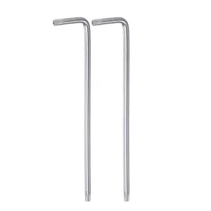 Llave Torx a prueba de manipulaciones T20 en forma de L brazo largo acero al carbono de 4,57" brazo largo 2 piezas - Imagen 1 de 6