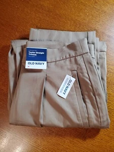 Old Navy Extra High Rise Taylor Wide Leg Trouser Pants Women Medium Khaki NEW - Picture 1 of 16
