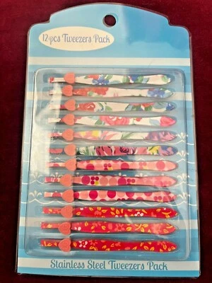 TWEEZER PACK STAILESS STEEL TWEEZER 12 PACK - Image 1 of 2