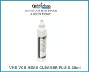 VHS Head Cleaning Fluid Solution for VCR Video Tape Cleaner Cassette 20ml - Picture 1 of 3
