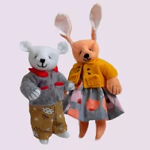 Snowdrop and Crocus bear and rabbit sewing pattern - Picture 1 of 9