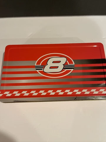 Dale Earnhardt JR #8 Flask Pocket Knife Key Chain Bottle Opener Tin Set Cover
