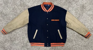 Cappotto giacca Letterman Team NFL Chicago Bears - taglia XXL - 75% lana, 25% nylon - Foto 1 di 24