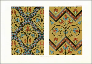 Litografía Antigua 1882 DECORACIÓN POLICROMÁTICA Decoración Pilar (PD23) - Imagen 1 de 1