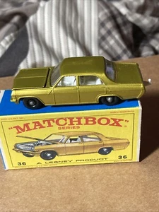 Matchbox By Lesney Made In England Opel Diplomat No.36 With Box - Picture 1 of 8