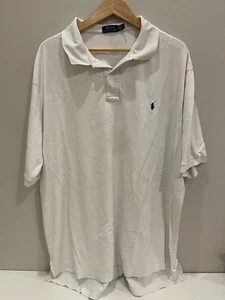 Polo Ralph Lauren Herren Vintage Poloshirt Weiß Kurzarm Gr. 3XLT - Bild 1 von 3
