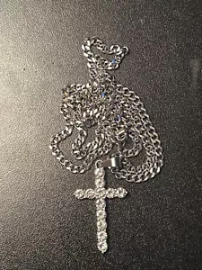 Beautiful Cross Pendent stainless steel New- Free Shipping F-6 - Picture 1 of 1