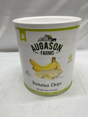Augason Farms Banana Chips 2 lb 1 oz - EXP. 03/2031 Foto 1 de 4