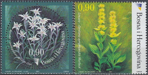 Bosnia & Herzegovina Wild Flowers 2003 MNH-3 Euro Cover