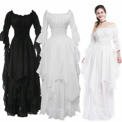 Medieval Renaissance Women Dress Victorian Party Fancy Ball Gown Costume - Image 1 of 4