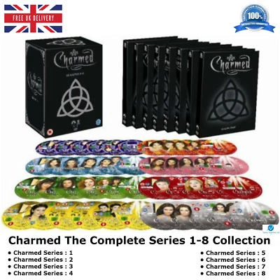 CHARMED  The Complete Collection TV Series 1 2 3 45 6 7 8 Sealed UK Region 2 DVD - Image 1 of 4
