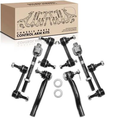 8x Barra estabilizadora delantera eslabón y extremo de barra de amarre para Ford Edge 2007-2010 Lincoln MKX Foto 1 de 4