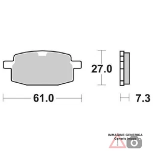 PASTIGLIE FRENO ANTERIORE ITALJET Pista 12 50 SBS 111HF - Foto 1 di 1