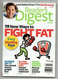 Reader's Digest Magazine February 2010 Patrick Dempsey Fight Fat Border Control