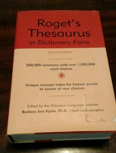 Roget's Thesaurus In Dictionary Form by Barbara Ann Kipfer Pap 2nd Edition 1999 - Picture 1 of 2