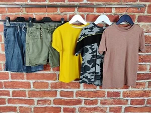 BOYS BUNDLE AGE 5-6 YEARS NEXT ZARA M&S SHORTS TOP T-SHIRT CAMO DENIM KIDS 116CM - Picture 1 of 6
