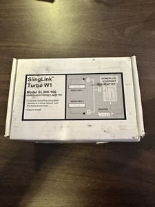 SlingLink Turbo W1 Model SL300-100 Homeplug-Ethernet Adapter 157089 NEW OPEN BOX - Picture 1 of 4
