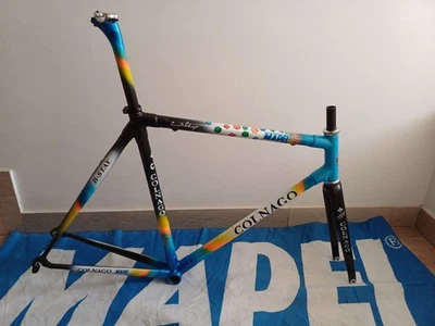 Colnago C40 B-stay Mapei Frame -Fork-Seatpost-HEAD SET Record Campagnolo- Clamp Foto 1 de 4