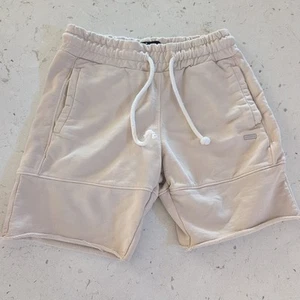 YoungLa Cotton Terry Sweat Shorts Beige Size Medium  - Picture 1 of 13