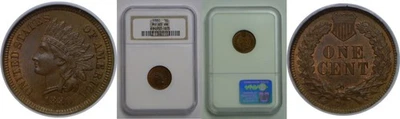 1880 Indian Head Cent   NGC MS-65 BN - Image 1 of 3