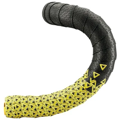 Deda Elementi Loop Handlebar Tape - Lightweight Carbon Gel Grip, Black/Yellow - Image 1 of 2
