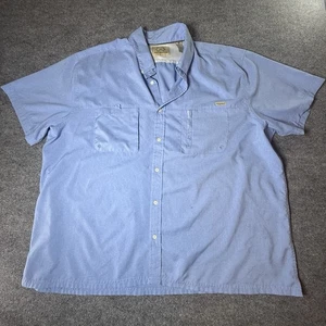 Tallwoods Element Wear Men's 3XL Blue Vented Performance Fishing Shirt Pockets - Picture 1 of 8