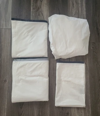 Juego de sábanas para adolescentes diestros Restauración Hardware 2 planas 1 ajustables 2 fundas de almohada Foto 1 de 4