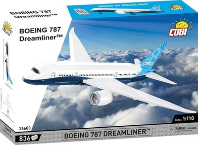 COBI 26603 Boeing 787 Dreamliner Passenger Jet Building Set, 836 Pieces, Age 9+ - Image 1 of 4