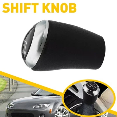 Perilla de cambio de marchas de transmisión automática con orificios para 3 Mazda 09-16 tono cromado EV Foto 1 de 4