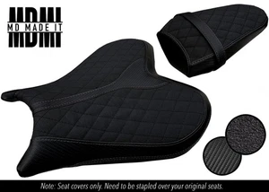 JUEGO FUNDA ASIENTO VINILO CARBONO AGARRE PERSONALIZADO YAMAHA YZF R7 22-25 DSG2 GRIS ST - Imagen 1 de 7