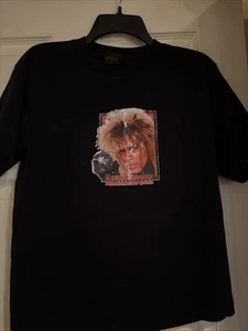 Vintage Hot Topic David Bowie Labyrinth T-Shirt Sz L Changes Brand USA - Picture 1 of 3