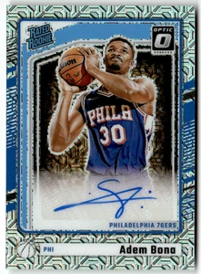 2024-25 Panini Donruss Optic NBA No. 335 Adem Bona Rated Rookie Auto Mojo - Bild 1 von 2