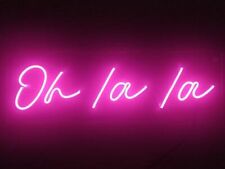 Oh La La Vivid LED Neon Sign Lamp Light Flex Acrylic Custom Wall Decor Bar Room