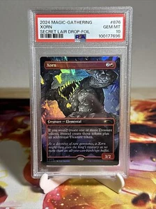 MTG Xorn, D&D Secret Lair Bonus Card, Borderless Foil PSA 10 - Picture 1 of 2