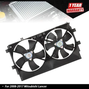 New Radiator Condenser Cooling Fan Assembly For 2008-2016 2017 Mitsubishi Lancer - Picture 1 of 8