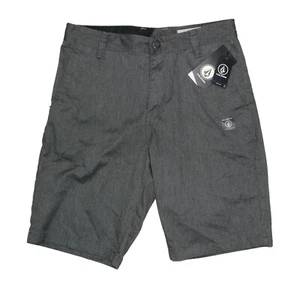 Volcom Frickin Turner Finished Hem Men's Flat Front Shorts 30 NWT Charcoal - Picture 1 of 2