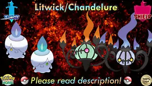 ⚔️Shiny Non-shiny Litwick Chandelure 6IV🛡️Pokémon Schwert Schild HOME (💯Legal) - Bild 1 von 26