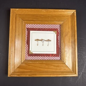 Karyn Frances grau Gemüse Collage Pier 1 Pilze gerahmte Kunst - Bild 1 von 3