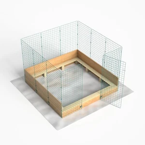 Whelping Box Pen Very Large (5ft x 5ft) - With Pig Rails Puppies Dog 1.5m Wooden - Picture 1 of 8