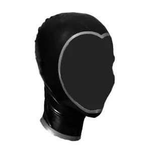 Adulto Unisex Cubierta de Cabeza Carnaval Máscara Facial Abierta Vestir Capucha Cubierta de Cabeza Látex - Imagen 1 de 27