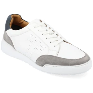 Leather Casual Sneakers Men & Women Lightweight Comfort Stylish Walking Shoes - Picture 1 of 22