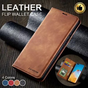 Pour Samsung S24+ S23 Ultra S22 S21 FE S20 Coque Étui Portefeuille en Cuir - Zdjęcie 1 z 50