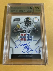 2015 Panini Super Bowl Signatures Jerome Bettis Auto Autograph BGS 9.5/10 - Picture 1 of 2
