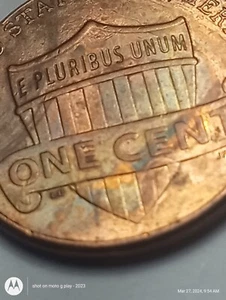 2014 P Plating Color Mint Error Coin,Lincoln Mem.Cent Penny,Free Shipping!!! - Picture 1 of 6